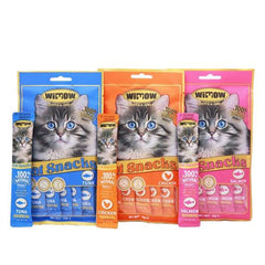 WIMOW Cat Creamy Treats 75gm - 5 Sticks of 15GM - Available in All Flavor