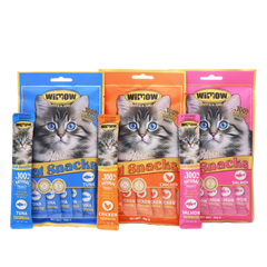 WIMOW Cat Creamy Treats 75gm - 5 Sticks of 15GM - Available in All Flavor