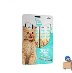 Fluffy Cat Creamy Lickable Treats - Grain Free - 75 Grams - Available in Chicken, Salmon & Beef - Cat Creamy Treats