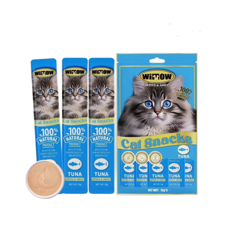 WIMOW Cat Creamy Treats 75gm - 5 Sticks of 15GM - Available in All Flavor