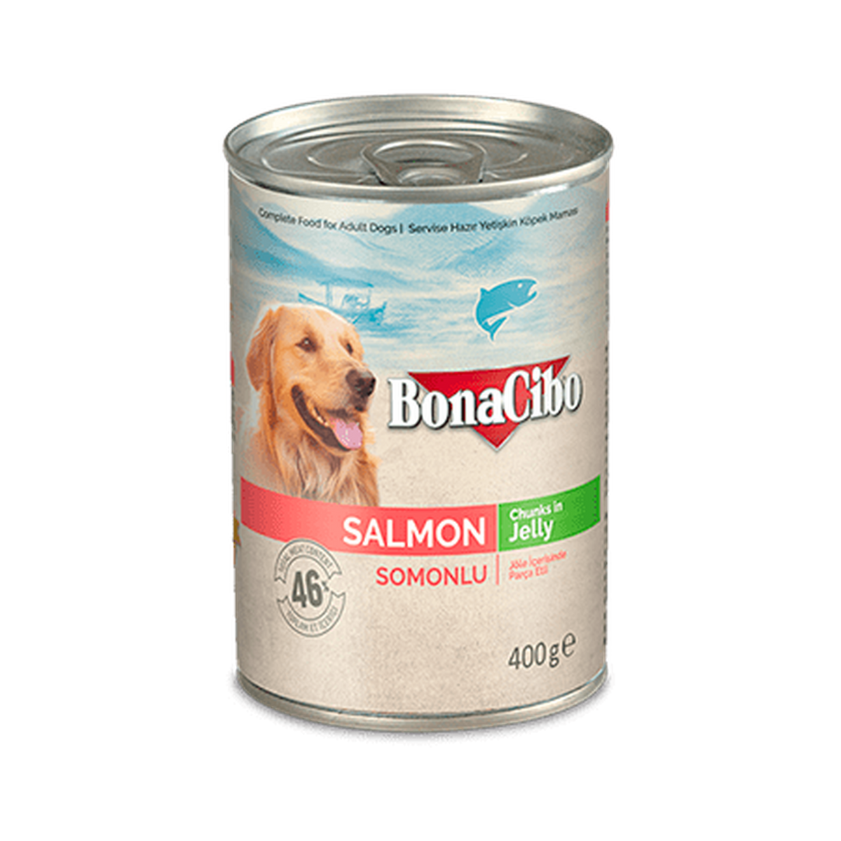Bonacibo Canned Dog Food Salmon 400g