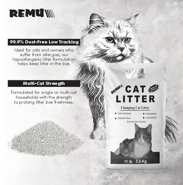 Remu Clumping Cat Litter - 5 kg