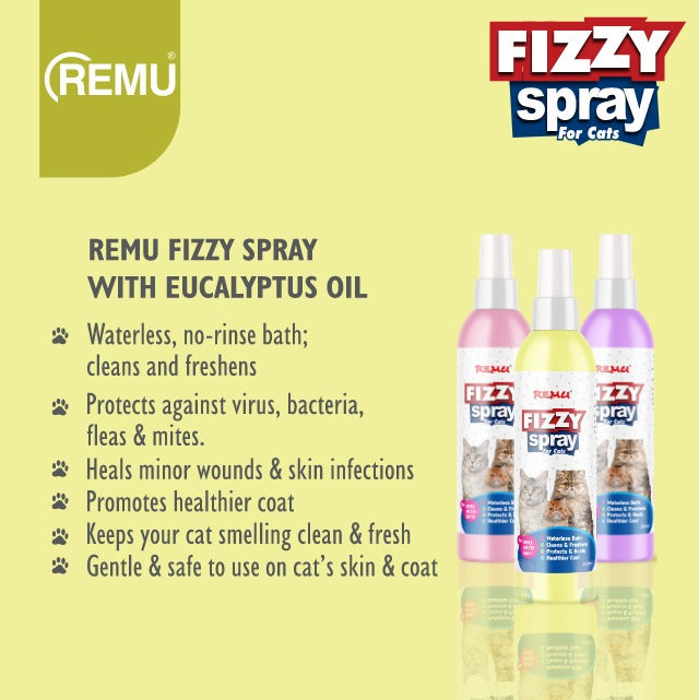 Fizzy Spray Dry Bath Perfume for Cat 200 ML