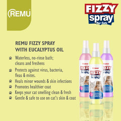 Fizzy Spray Dry Bath Perfume for Cat 200 ML