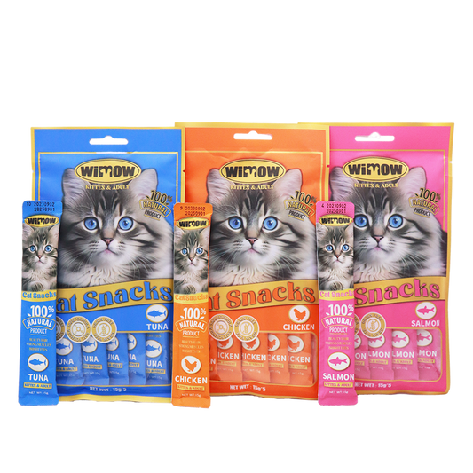 WIMOW Cat Creamy Treats 75gm - 5 Sticks of 15GM - Available in All Flavor