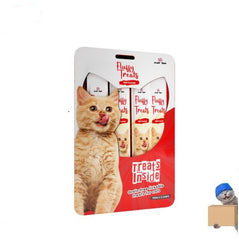 Fluffy Cat Creamy Lickable Treats - Grain Free - 75 Grams - Available in Chicken, Salmon & Beef - Cat Creamy Treats