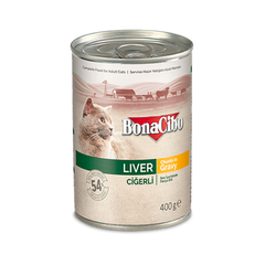 BONACIBO Canned Cat Food Liver 400g