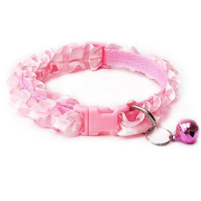 Lace Collar With Bell For Cats & Dogs