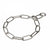 Dog Choke Chain Silver Oval Links