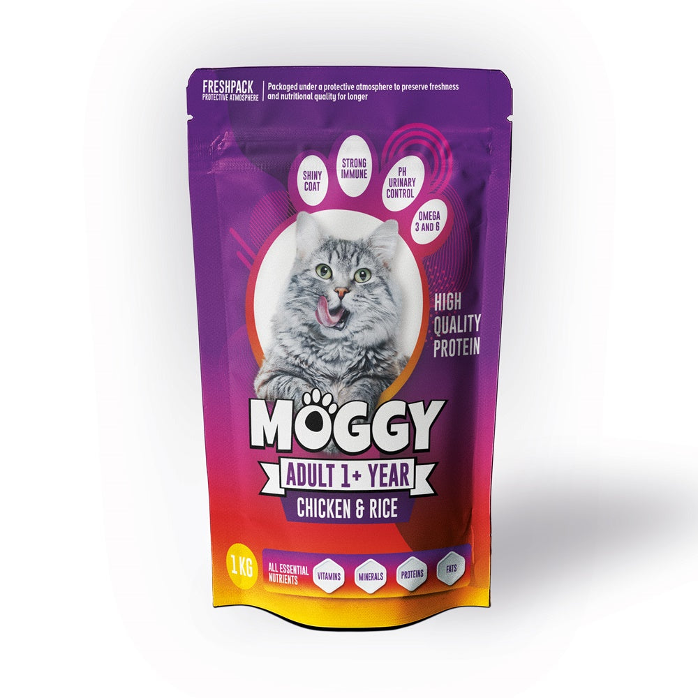 Moggy Adult Cat Food - 1 kg - Best Cat Food