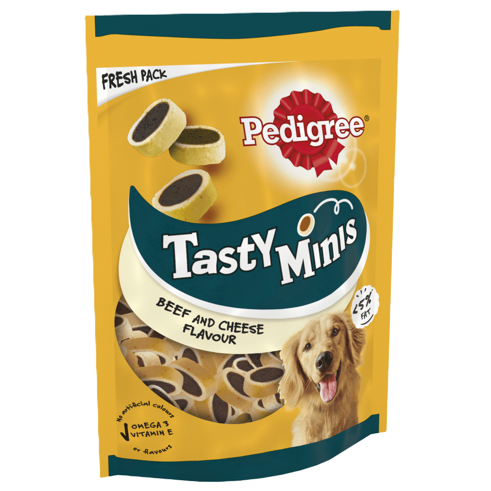 Pedigree Tasty Minis Beef & Poultry Slices Dog Treats 155g