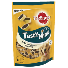 Pedigree Tasty Minis Beef & Poultry Slices Dog Treats 155g