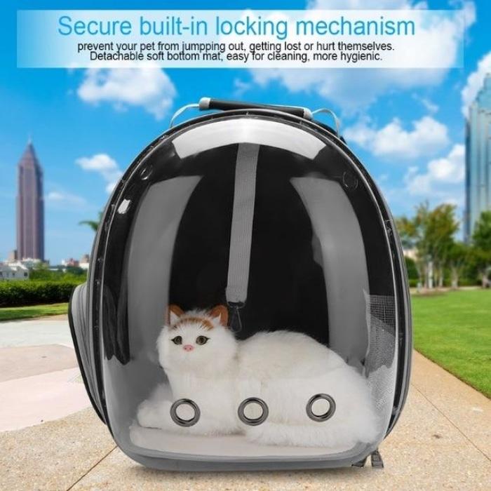 Beautiful Transparent Portable Cat Carrier Bag - Washable